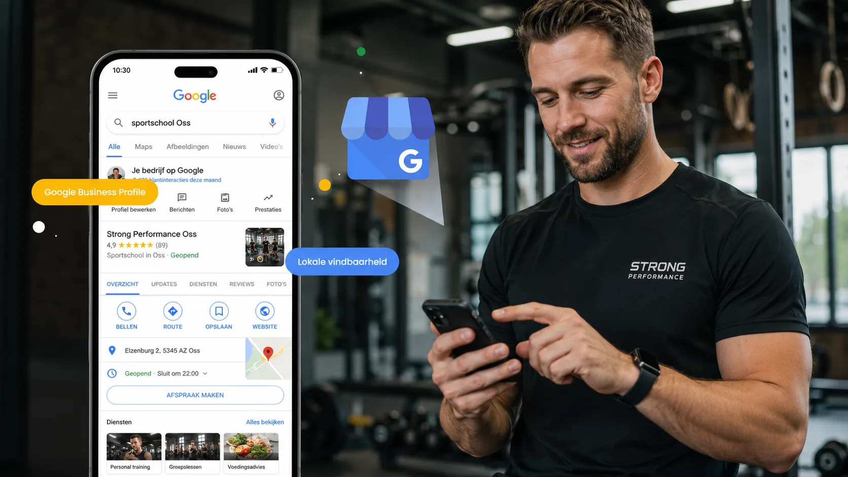 Google business profile sportschool