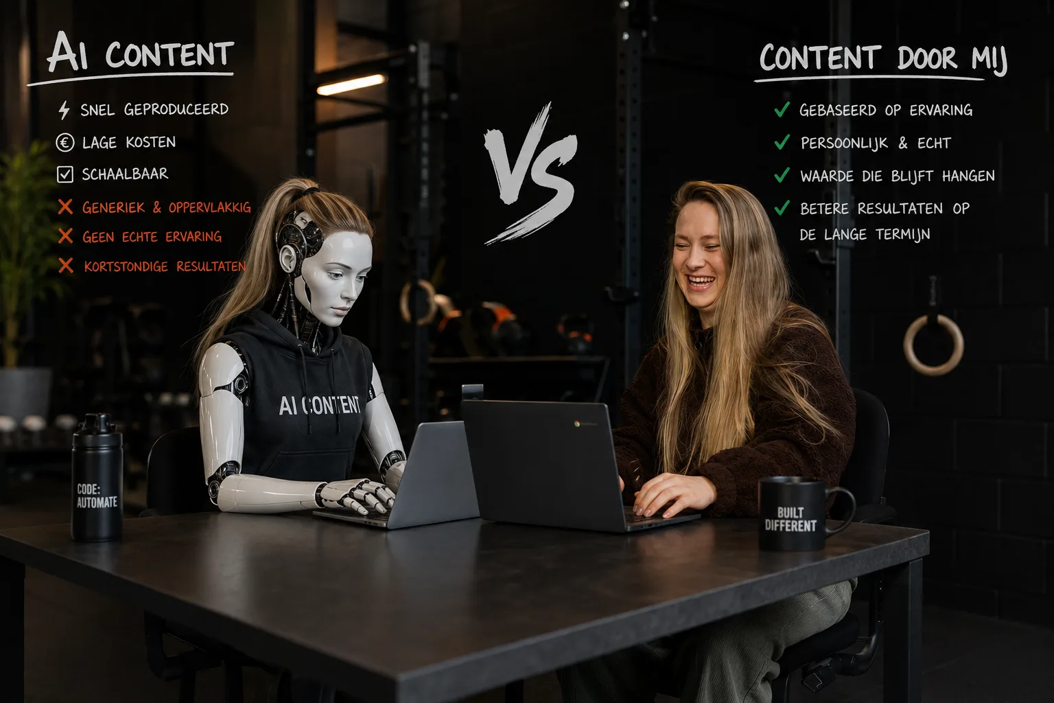 Sportschool AI content