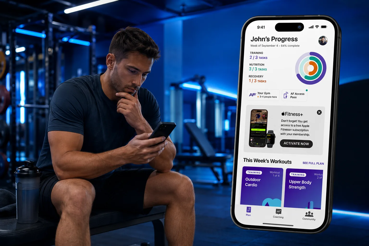 AnyTime Fitness App x AppleFitness+
